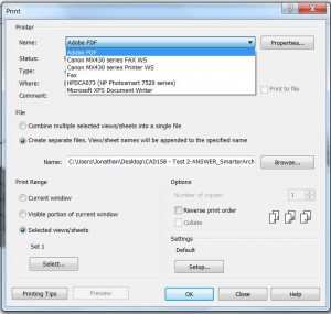 revit pdf printer driver